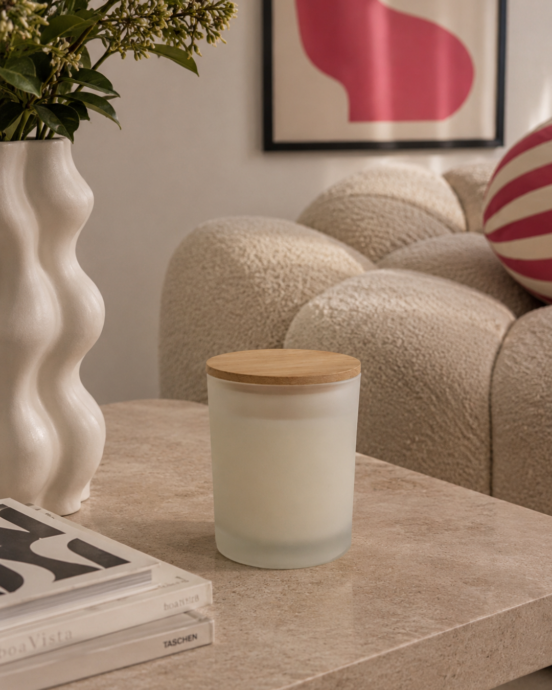 Milky White Candle