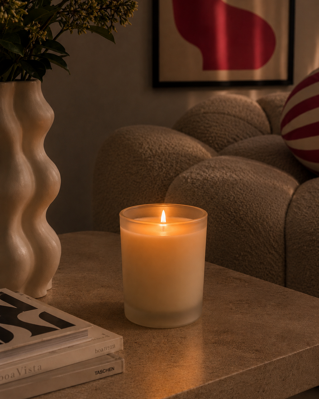 Milky White Candle