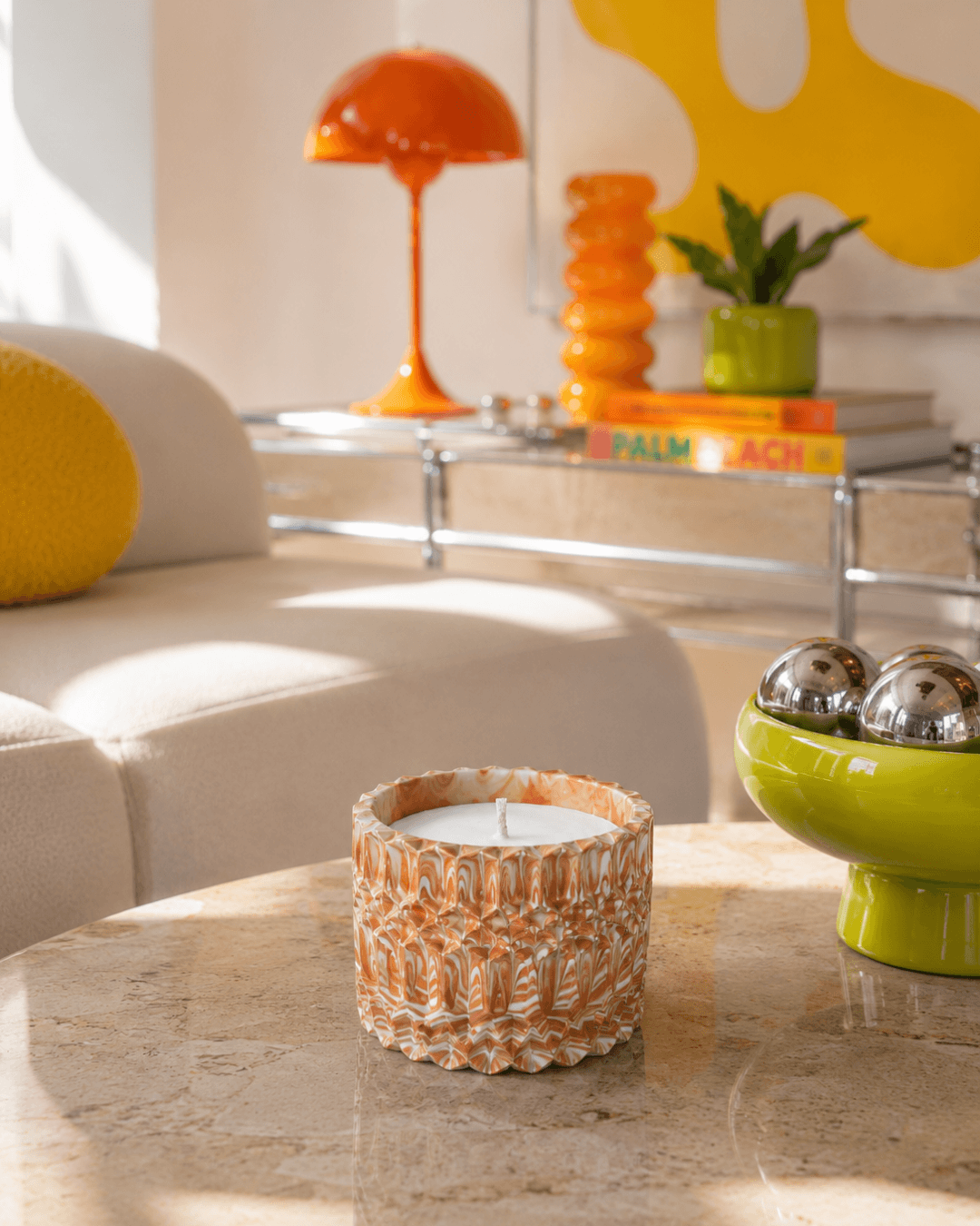 Luxury scented candle inspired by Cyprus, perfect for a gift
