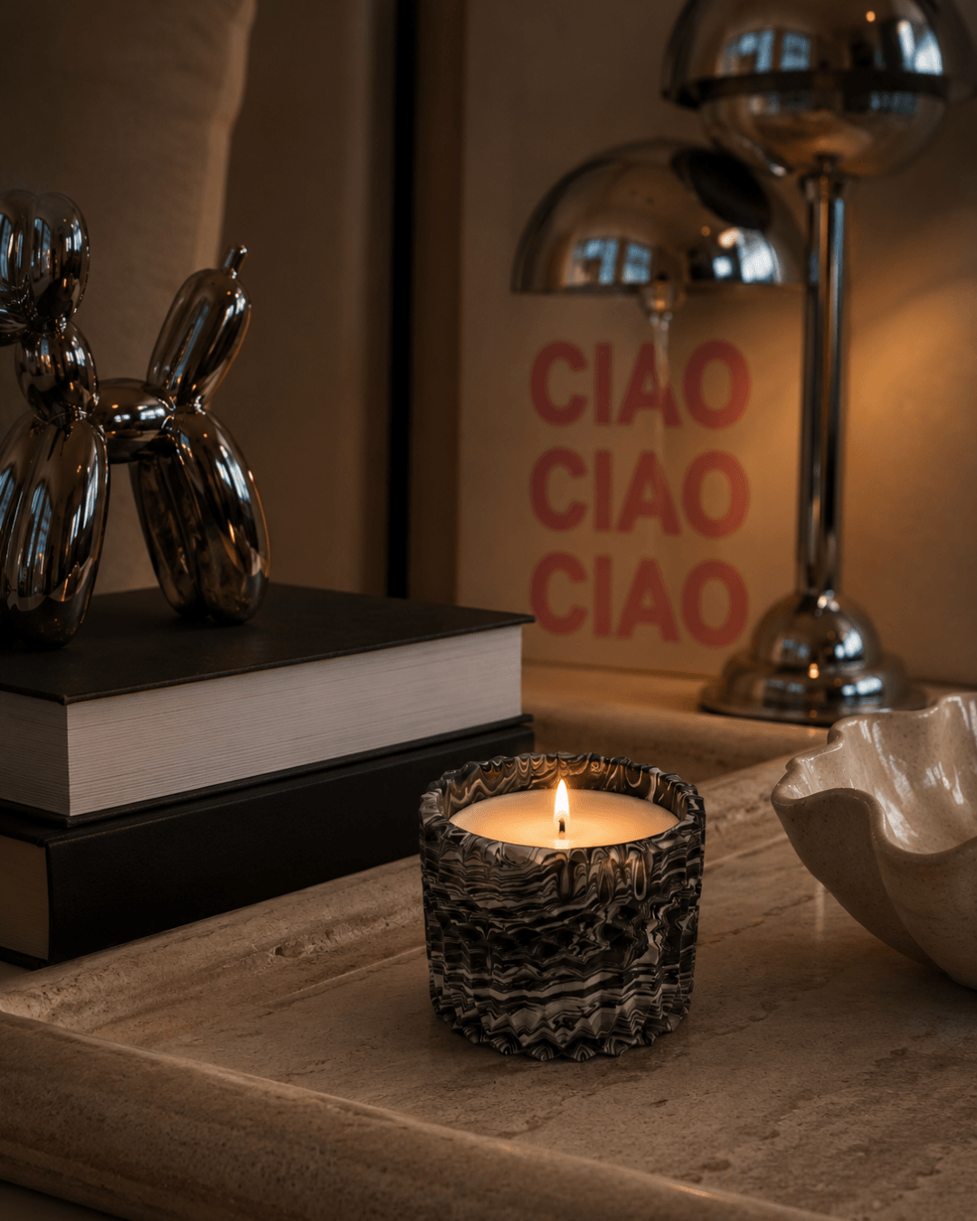 Luxury scented candle inspired by Cyprus, perfect for a gift