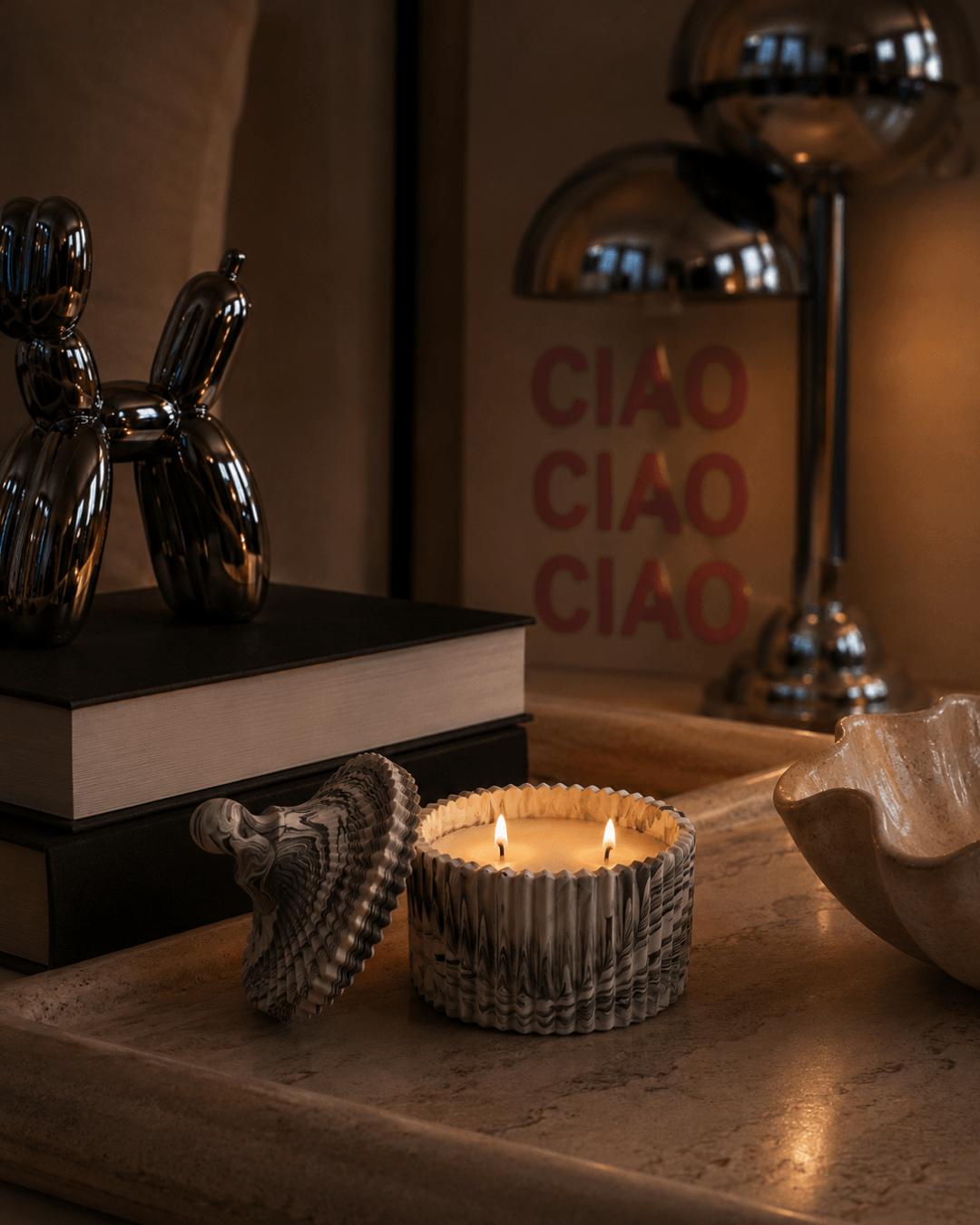 Luxury scented candle inspired by Cyprus, perfect for a gift