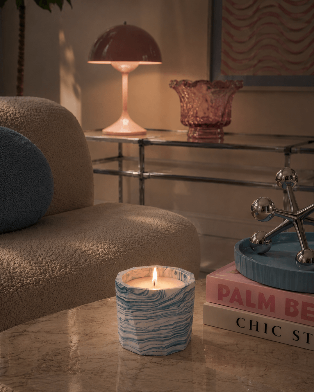 Luxury scented candle inspired by Cyprus, perfect for a gift