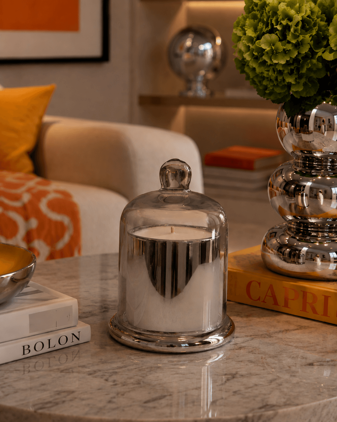 Luxury scented candle inspired by Cyprus, perfect for a gift