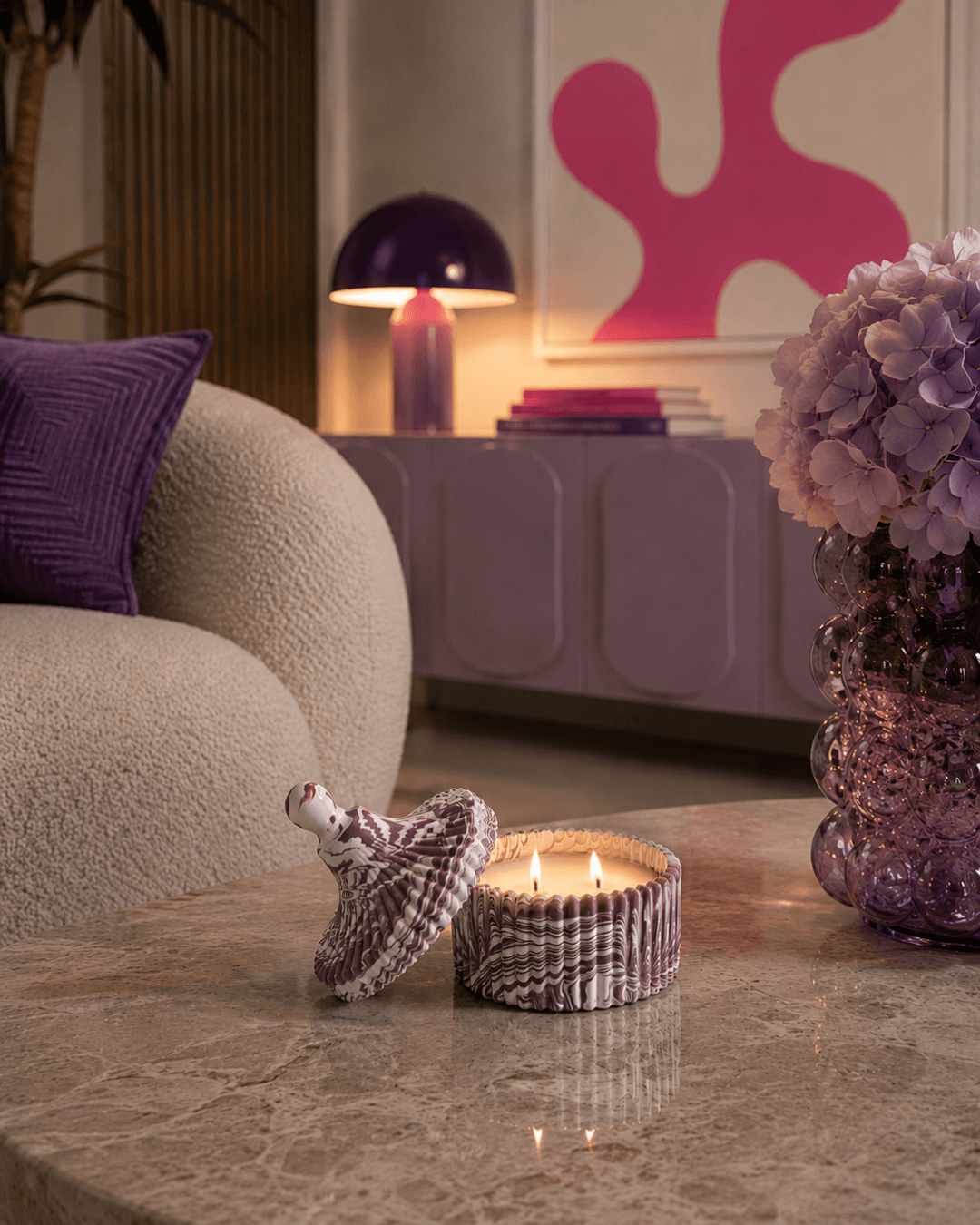 Luxury scented candle inspired by Cyprus, perfect for a gift