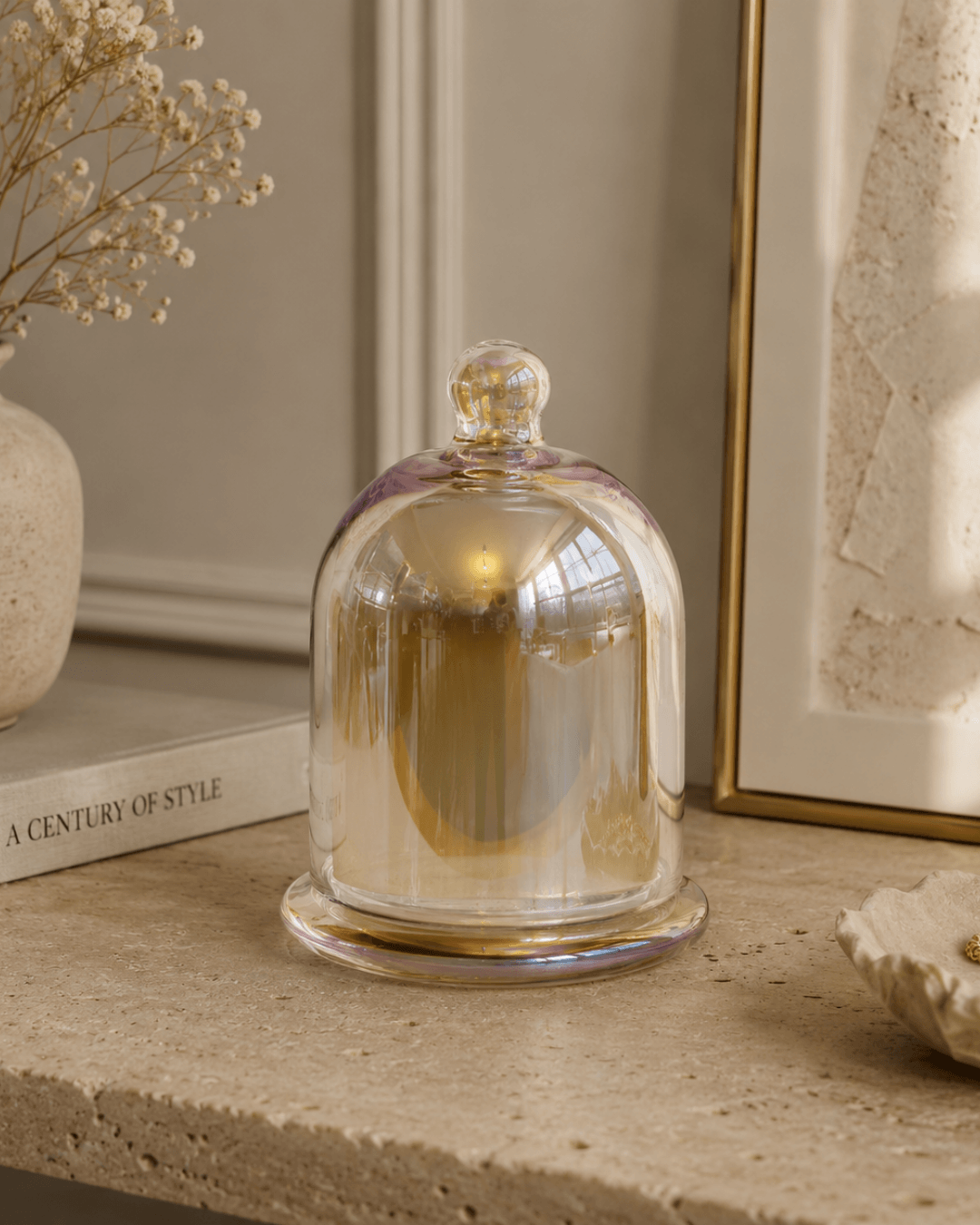Luxury scented candle inspired by Cyprus, perfect for a gift