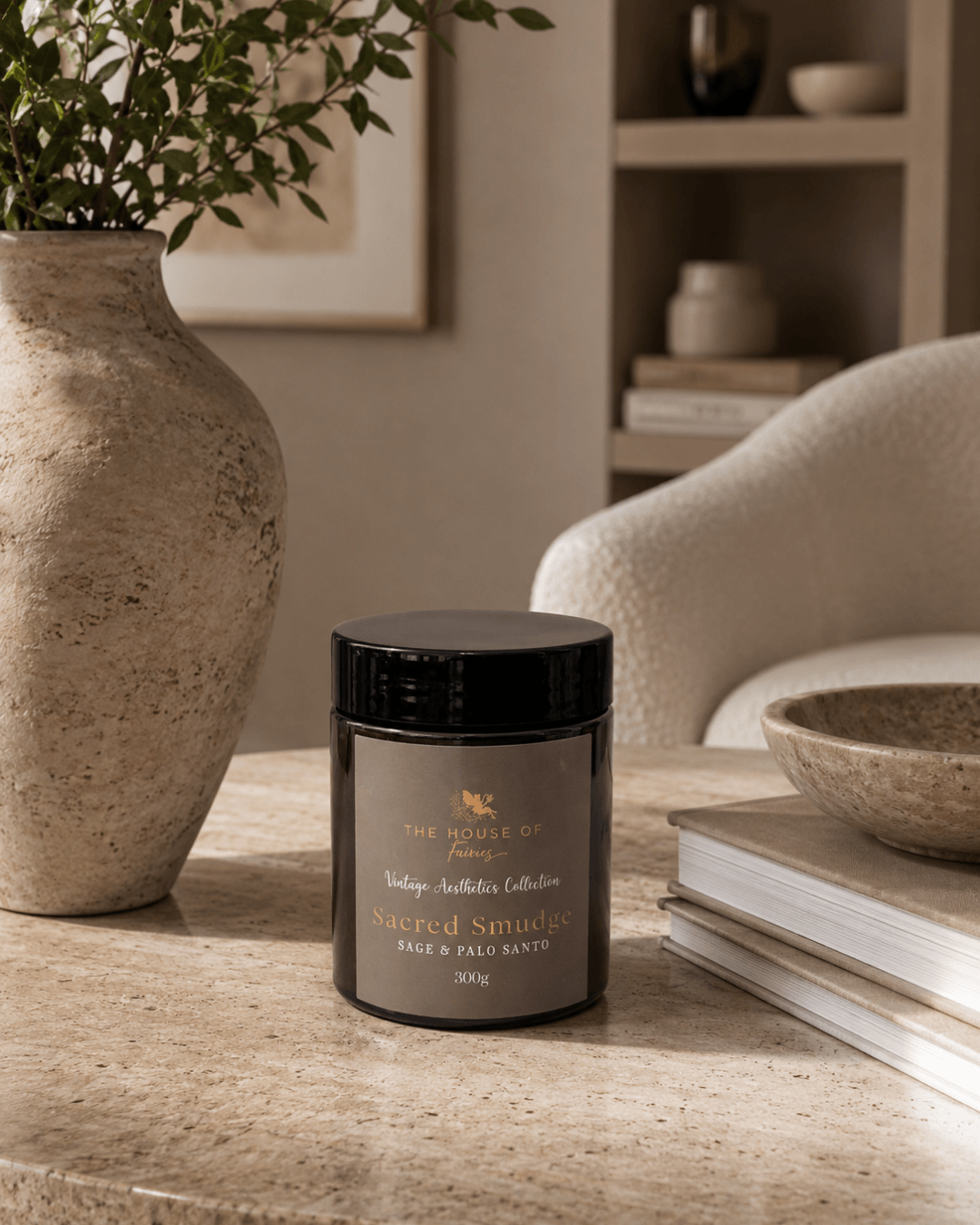 Luxury scented candle inspired by Cyprus, handcrafted for a refined home atmosphere